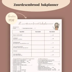 zuurdesem bakplanner schema