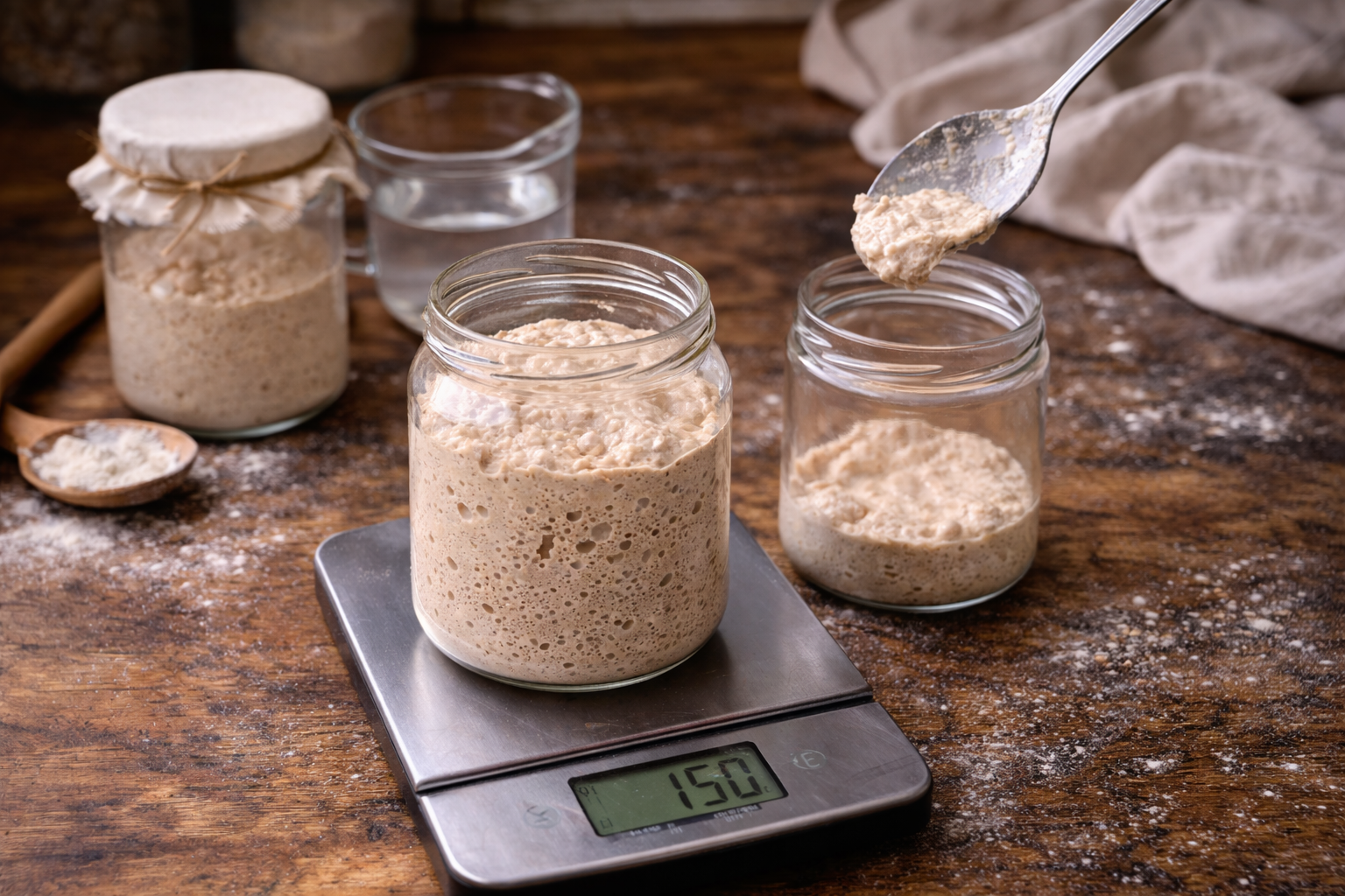 Zo krijg je genoeg starter om te bakken (zonder alles op te maken)