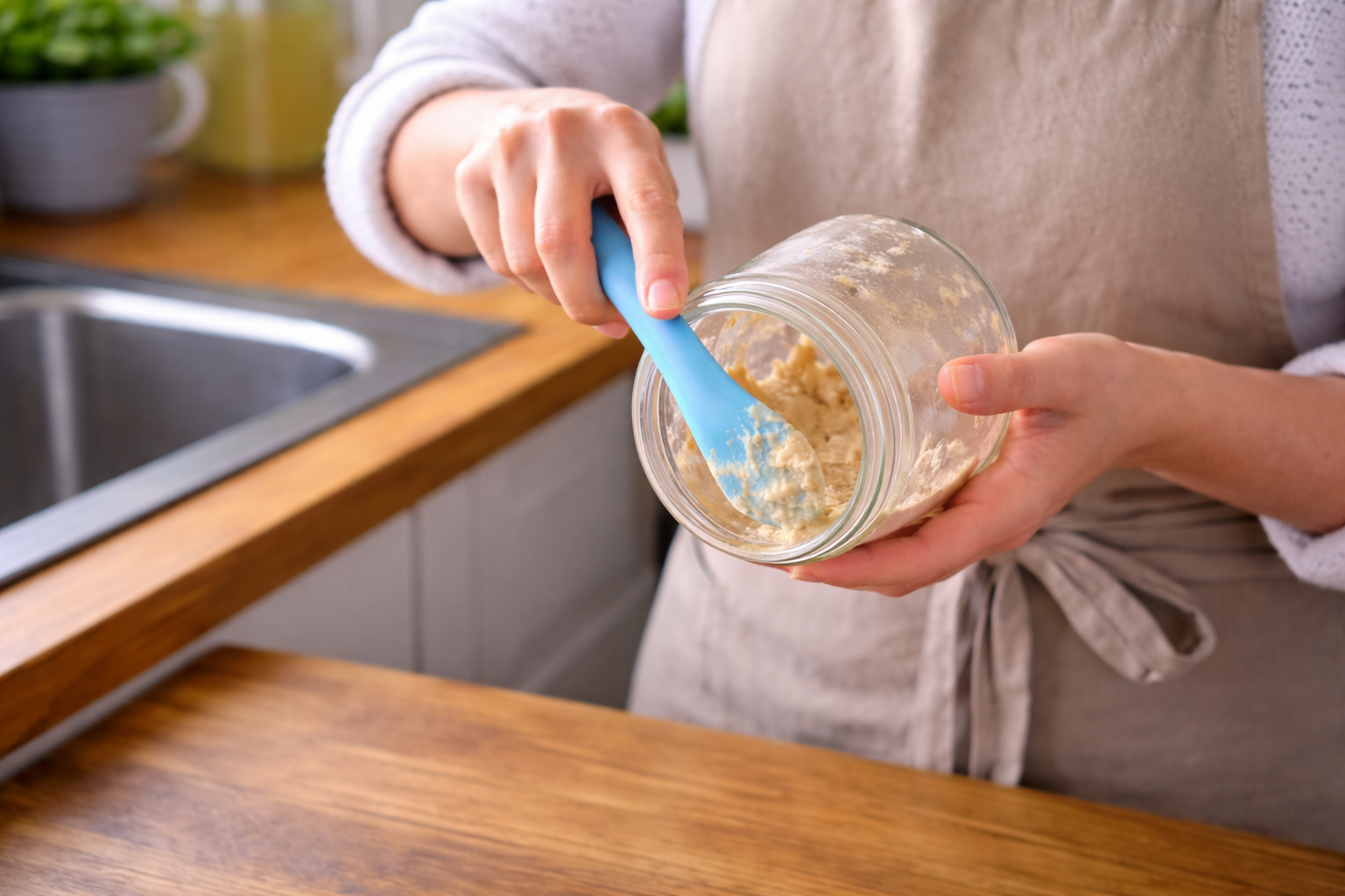 starterpotje schoonmaken