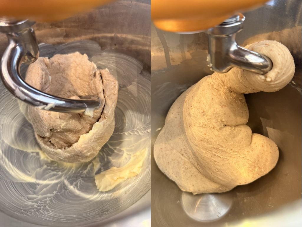boter-door-deeg-hamburgerbroodjes boter door deeg hamburgerbroodjes mixen